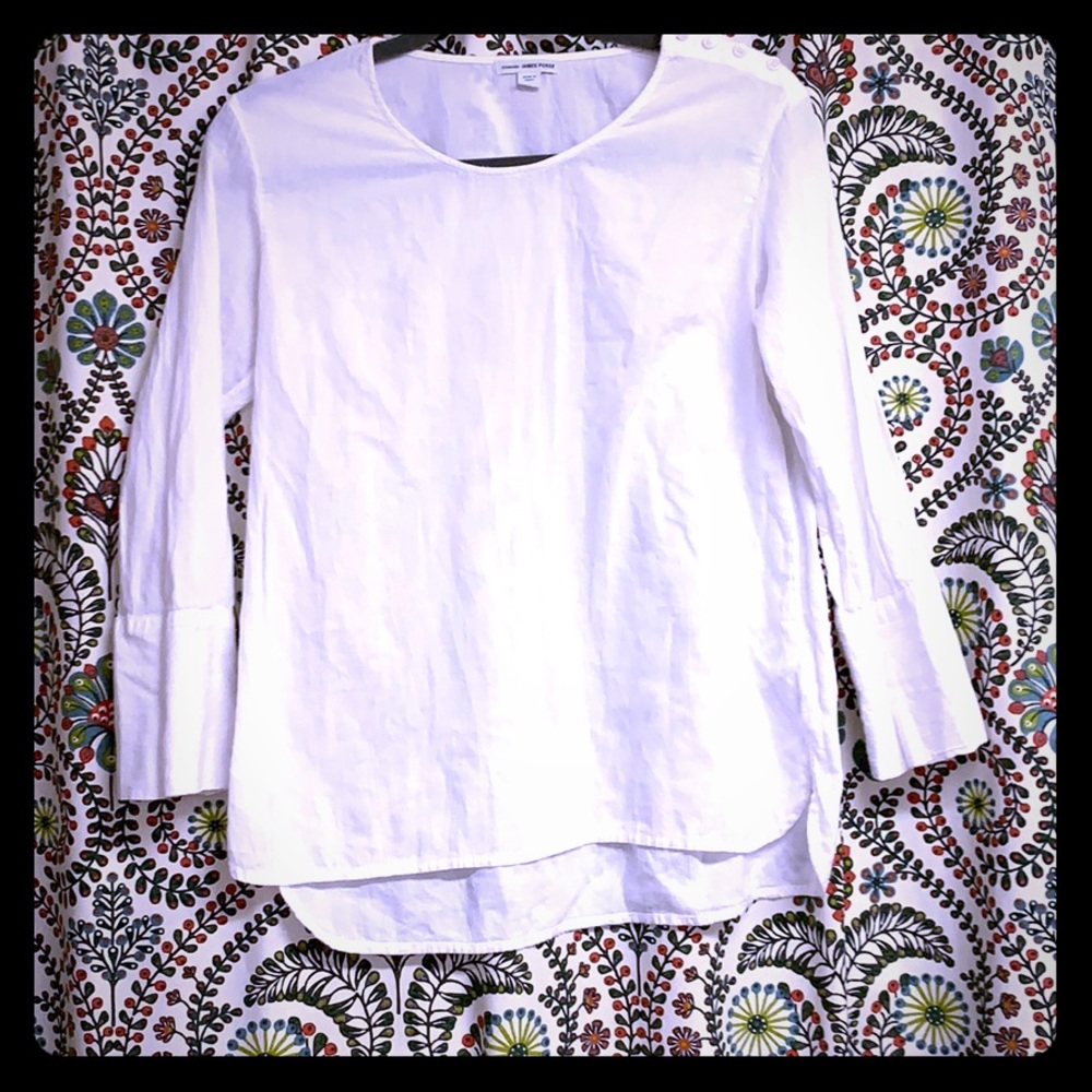 White linen blouse